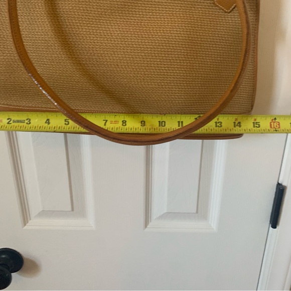 Eric Javits Natural Woven Tan Straw Shoulder Bag Purse Summer - Picture 8 of 16